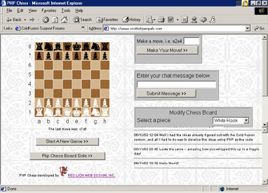 PHP Chess Screenshot